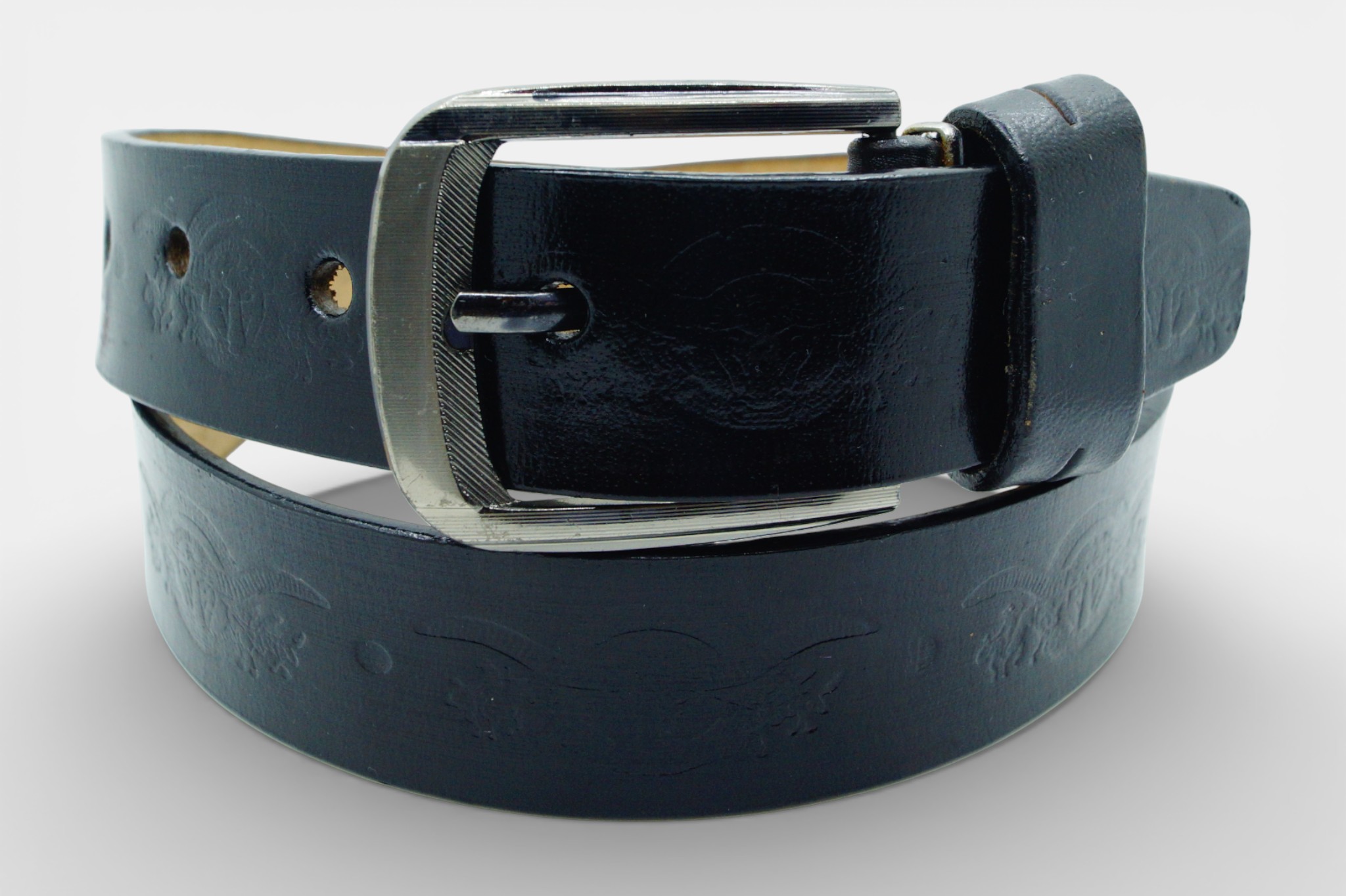 Cinturón Vaqueta Eagle Black